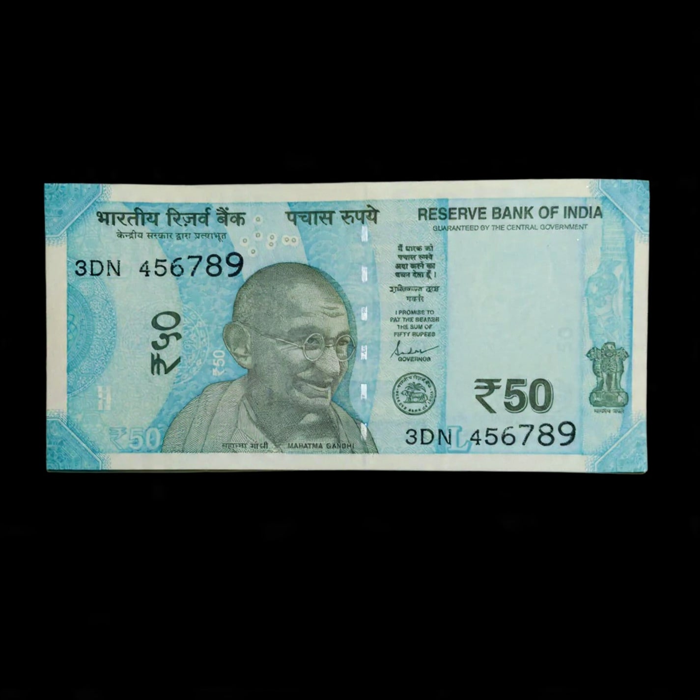 Rs 50 Note Serial 456789 Ladder Number Limited Time Offer - Collection Bazzar