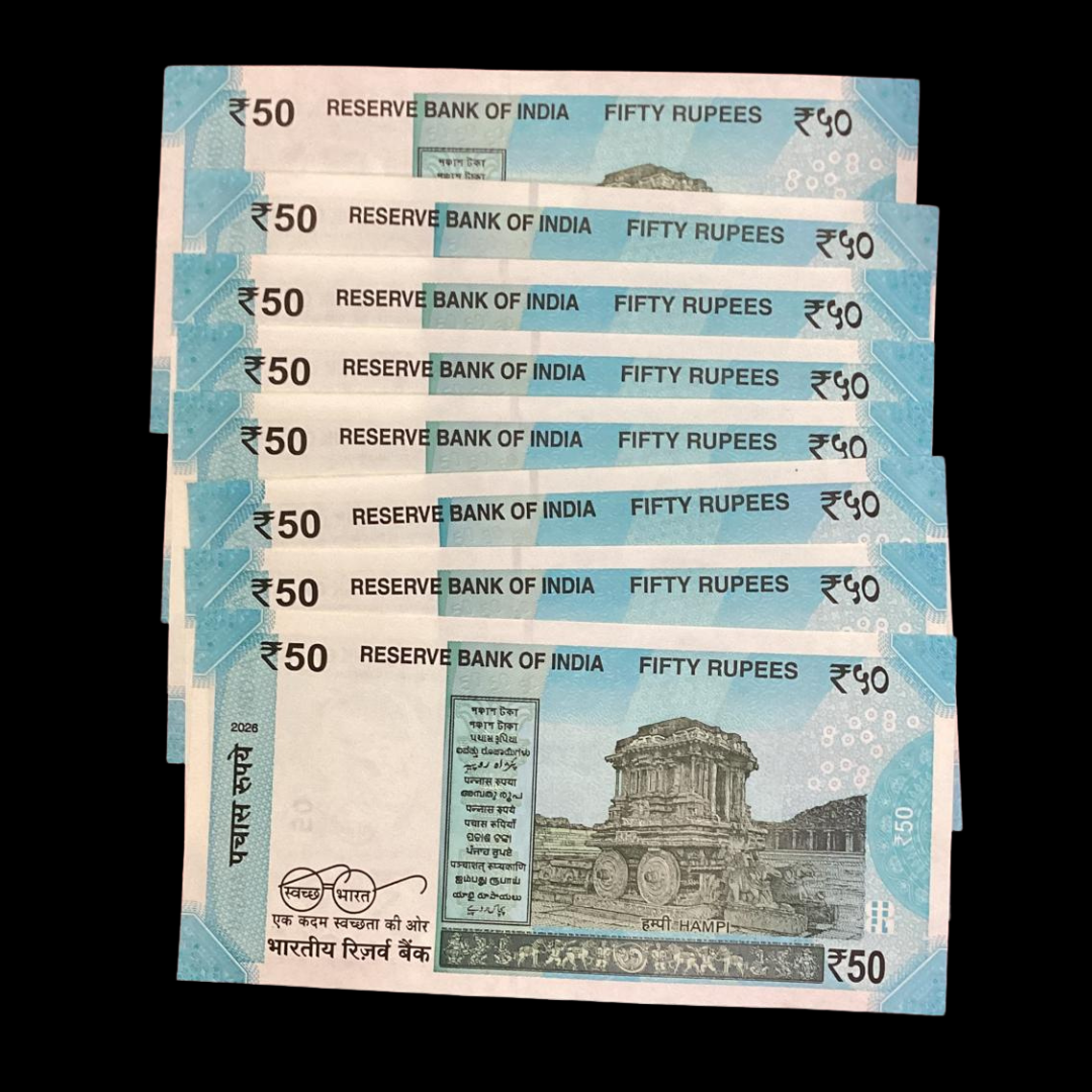 Rs 50 Notes Holy Set Starting 786 Ending Different Fancy Number - Collection Bazzar