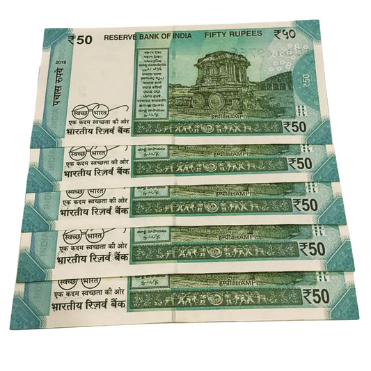 Rs 50 star note prefix 5CC governor urjit patel rare collectible - Collection Bazzar