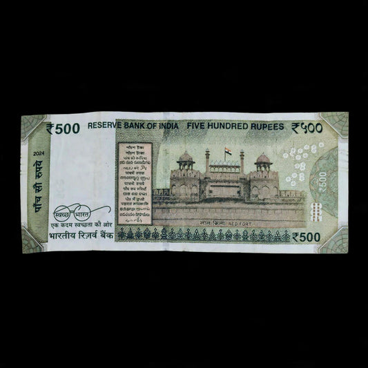 Rs 500 Note Serial 444444 All 4 Solid Number Rare - Collection Bazzar