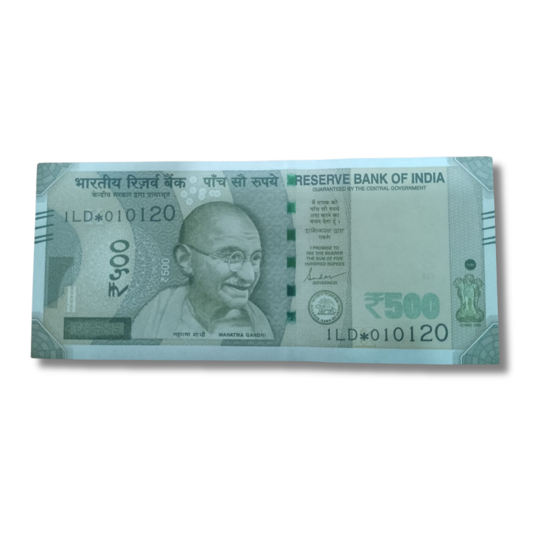 Rs. 500 Star Note – Birthday Serial 01.01.20 | Governor Shaktikanta Das