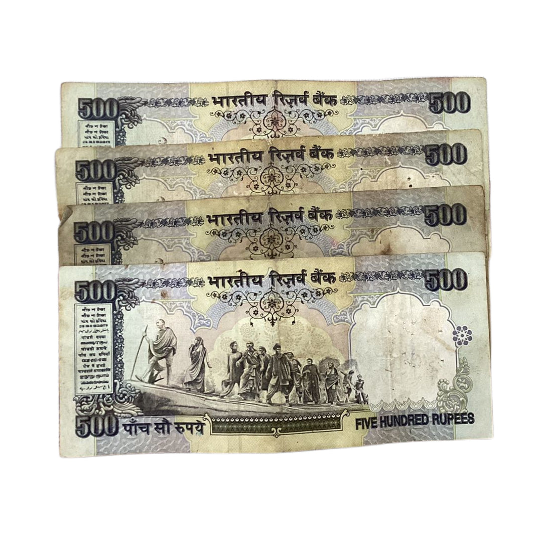 Rs 500 note governor c rangrajan Bimal Jalandhar rare collectible 4 pis - Collection Bazzar