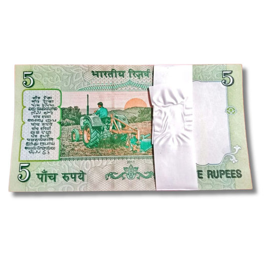 Rs 5 Gandhi Issue Serial Packet – 25C Prefix | Holy 786 Number Series (786001–786100)