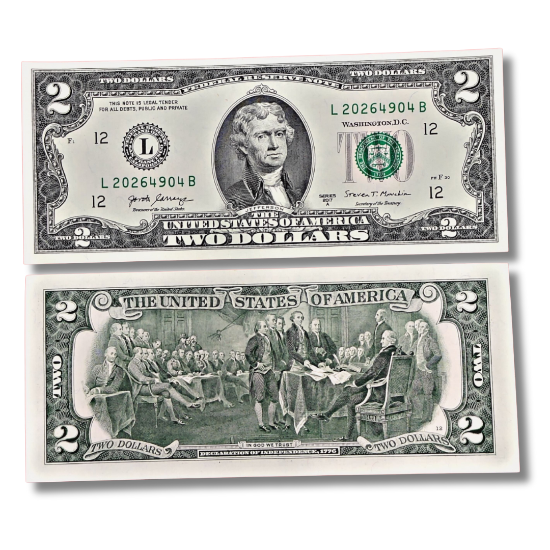 2 Dollar United States of America Note | Excellent Condition | USA Currency - Collection Bazzar