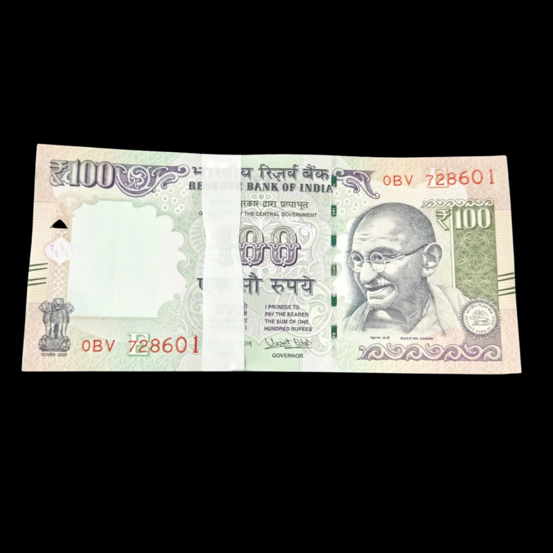 Rs 100 Old Packet With Brail Governor Urjit Patel Rare Collectible