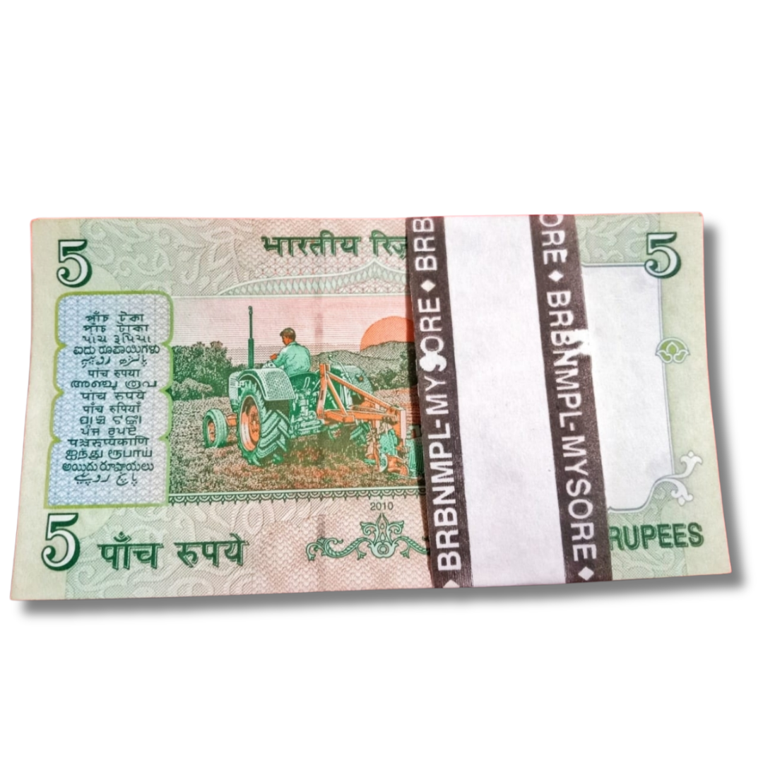 Rs 5 Gandhi Issue – 786001 to 786100 Serial Packet