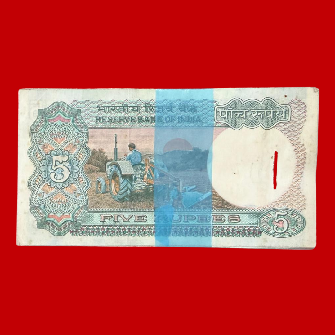 Rs 5 Tractor Serial Packet Governor R N Malhotra Rare Collectible
