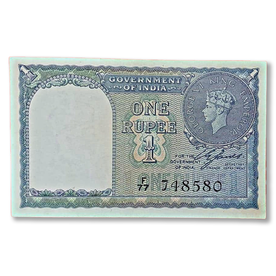 1 Rupee 1940 C.E. Jones British India Note GEM UNC Extremely Rare Collectible