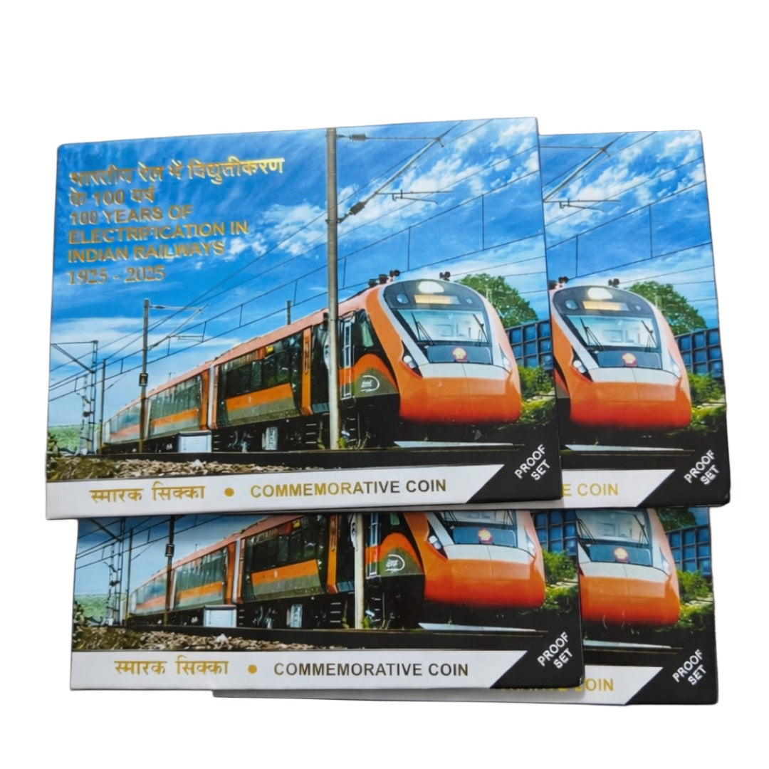 100 Years of Electrification in Indian Railways Proof Set 2025 very demanding set - Collection Bazzar