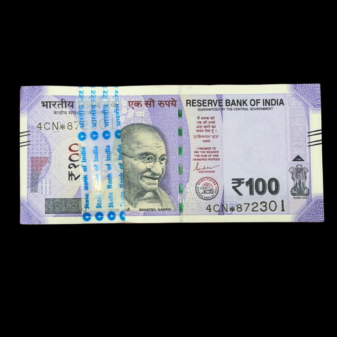Rs 100 star serial Packet fancy number 872301 Governor Shaktikant Das
