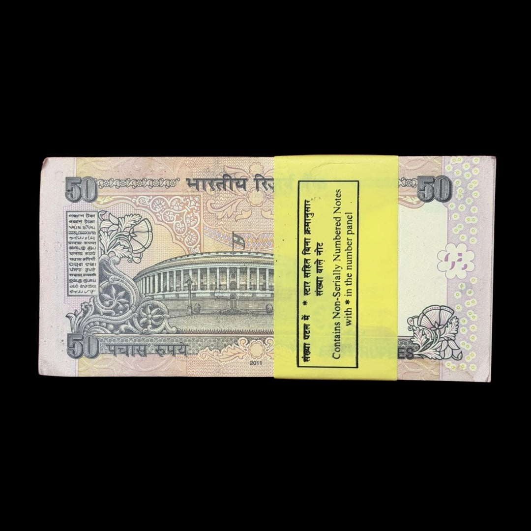 Rs 50 note star sirial packet 96 sirial 718006 governor D Subbarao extremely rare