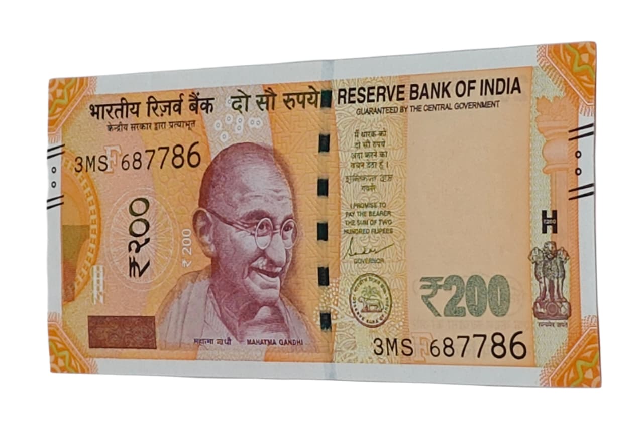 Rare Rs 200 Note 687786 with 786 holy Bismillah number UNC condition Shaktikanta Das