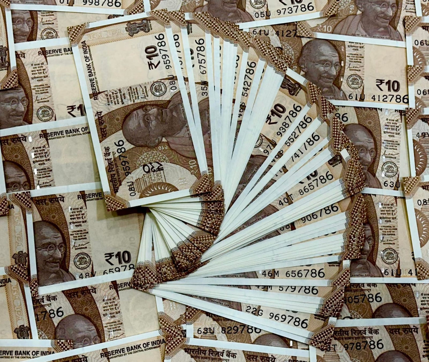 Rs 10 Note (50 Notes ) Ending 786 Holy Bismillah Number | Rare COllectible