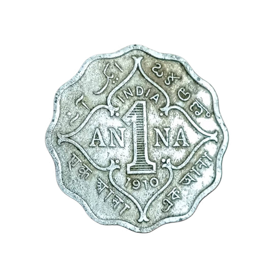 1 Anna Coin 1910 Edward VII King Emperor | Rare Collectible - Collection Bazzar