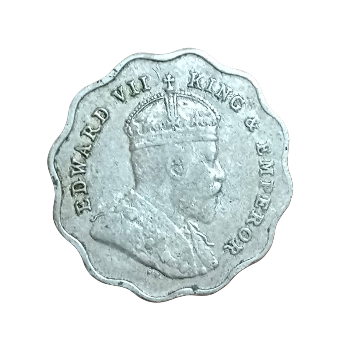 1 Anna Coin 1910 Edward VII King Emperor | Rare Collectible - Collection Bazzar