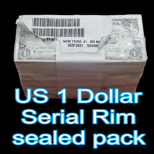 1 Dollar US Serial Rim 1000 note with ending 786 Sealed pack - Collection Bazzar