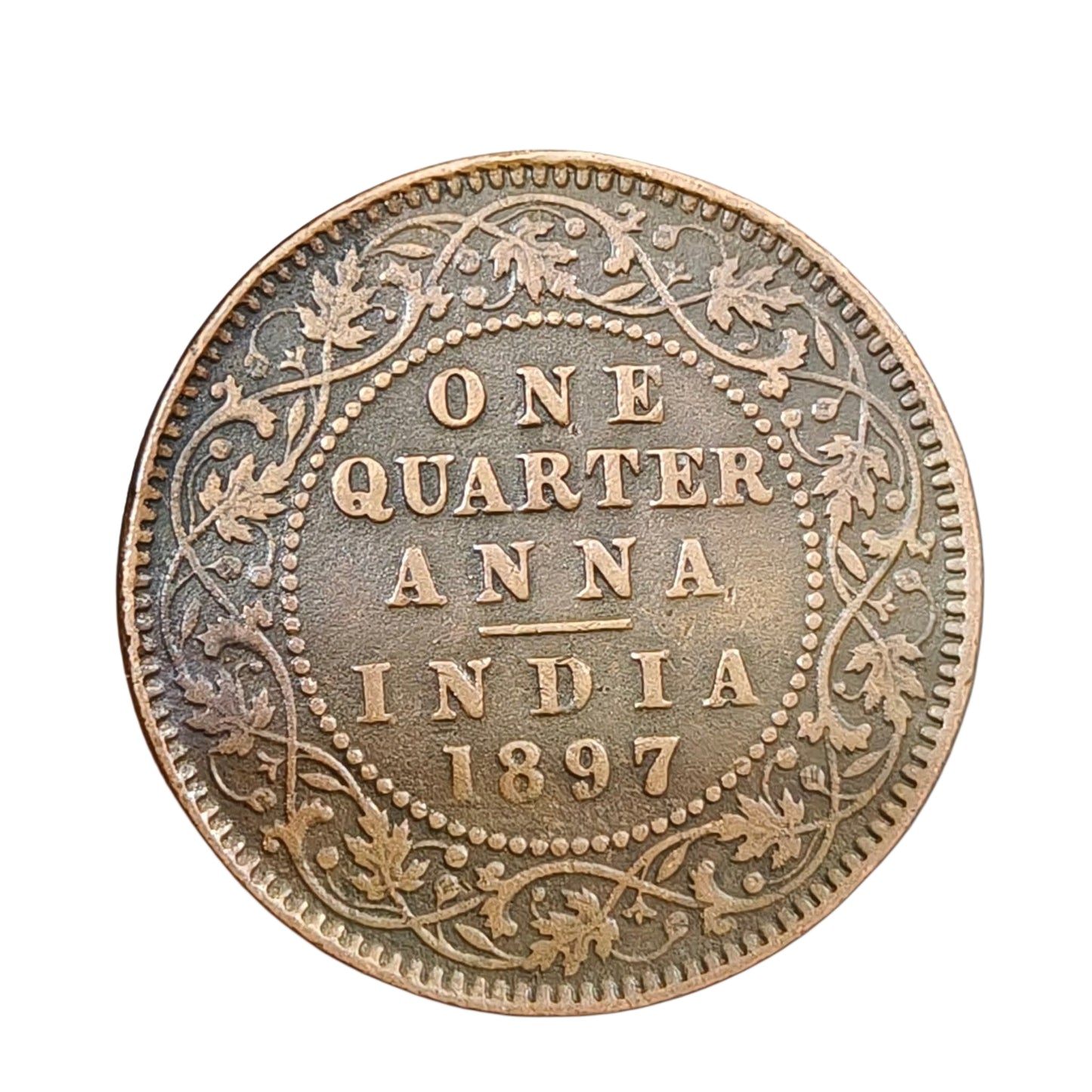 1 quarter anna 1897 victoria empress | Rare Collectible - Collection Bazzar
