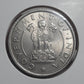 1 Rupee Coin India 1954 Bombay Mint Nickel Wheat Ears Design Excellent Condition