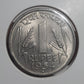 1 Rupee Coin India 1954 Bombay Mint Nickel Wheat Ears Design Excellent Condition