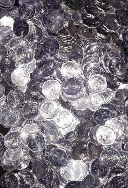 10 Paisa Alluminium Magnisium Mix Mint Mix Year BUNC With Original Luster qty 💯 PC's - Collection Bazzar