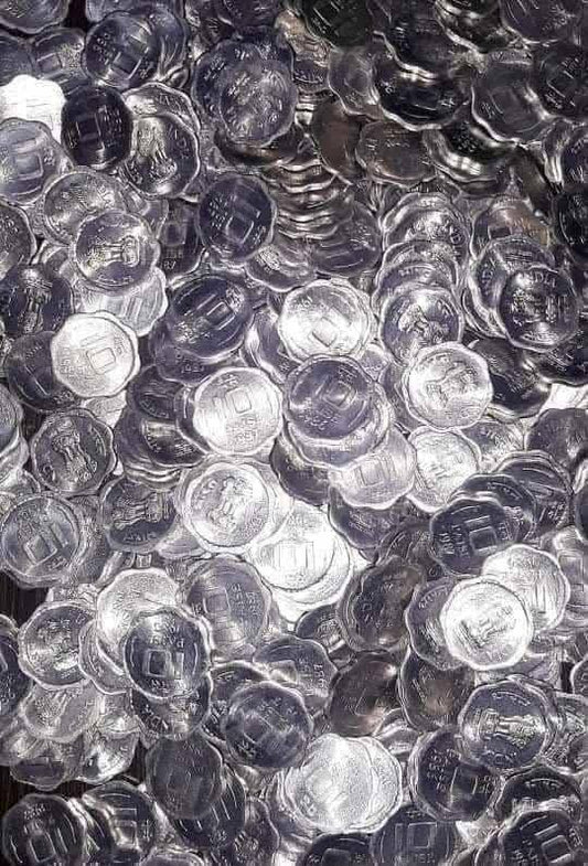 10 Paisa Alluminium Magnisium Mix Mint Mix Year BUNC With Original Luster qty 💯 PC's - Collection Bazzar