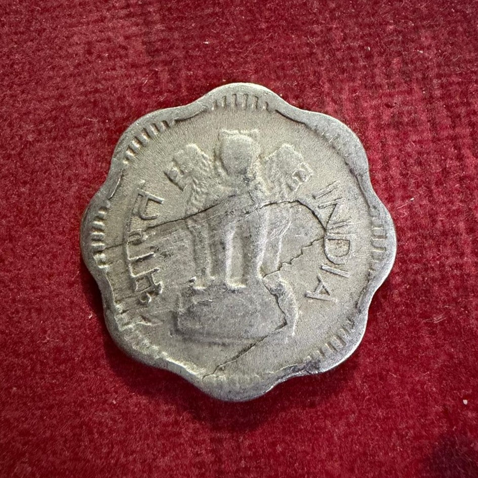 10 Paise Error & Misprint Both Sided Cutting Stuck (Scratch Type) - Collection Bazzar