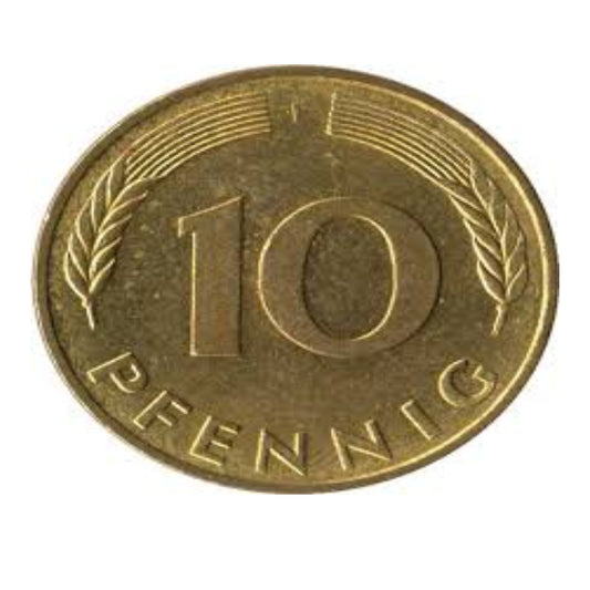 10 Pfennig Germany Coin | German Currency | Pre-Euro Collectible - Collection Bazzar