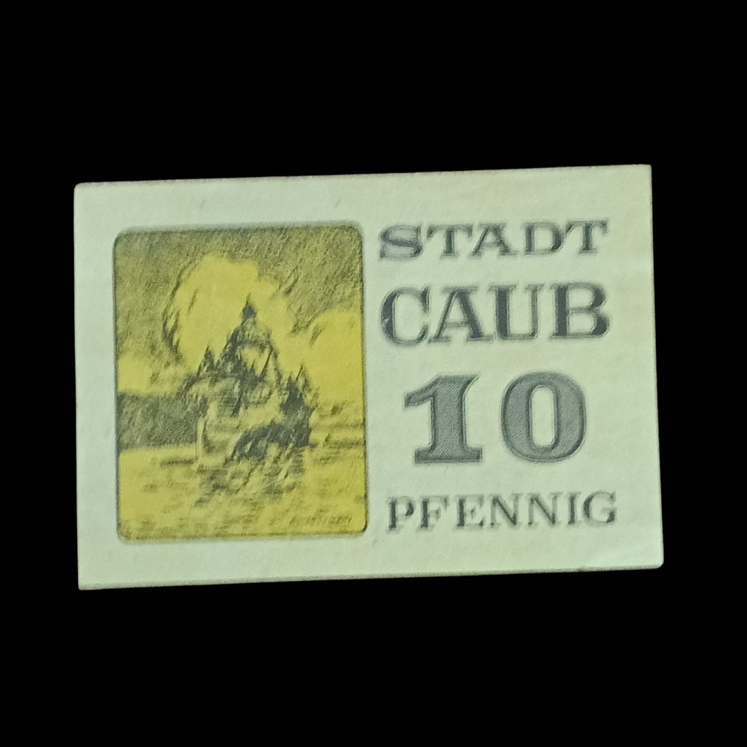10 Pfennig Notgeld Stadt Caub (City of Kaub, Hesse-Nassau, Germany) - Collection Bazzar