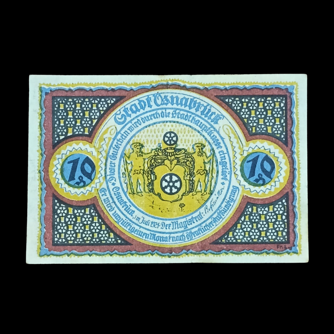 10 Pfennigs Local banknotes Weimar Republic City of Osnabrück - Collection Bazzar