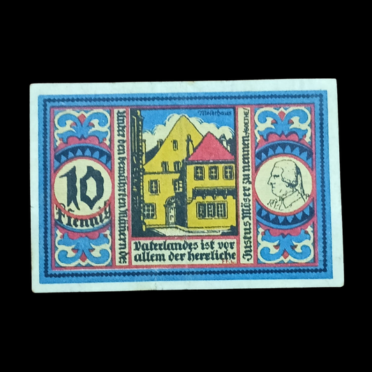 10 Pfennigs Local banknotes Weimar Republic City of Osnabrück - Collection Bazzar