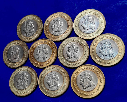 10 RS MATA VAISHNO DEVI JI

BOMBAY MINT

TOTAL COINS  10

CONDITION UNCIRCULATED NEW - Collection Bazzar