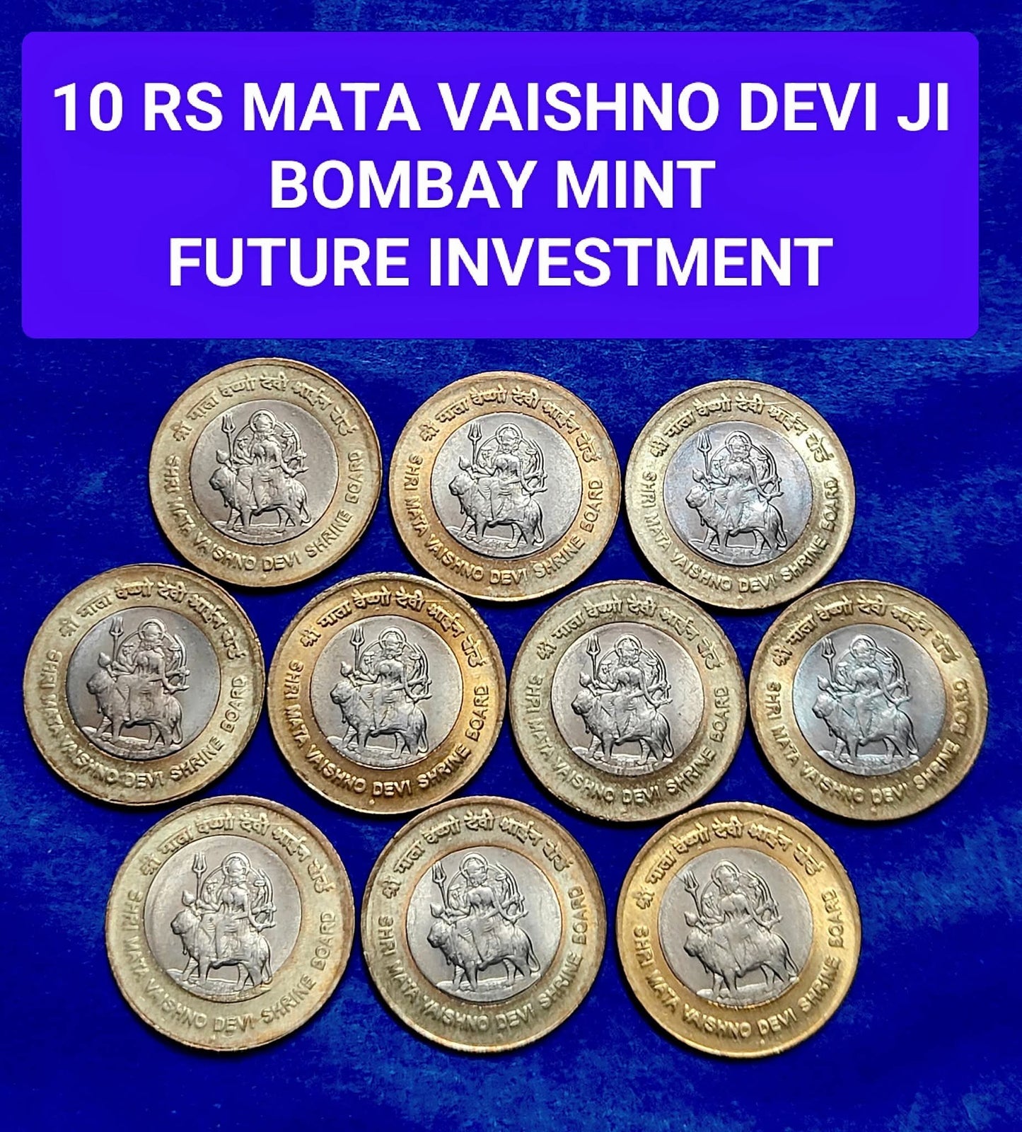 10 RS MATA VAISHNO DEVI JI

BOMBAY MINT

TOTAL COINS  10

CONDITION UNCIRCULATED NEW - Collection Bazzar