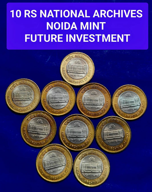 10 RS  NATIONAL ARCHIVES 

NOIDA MINT rare

TOTAL COINS  10 - Collection Bazzar