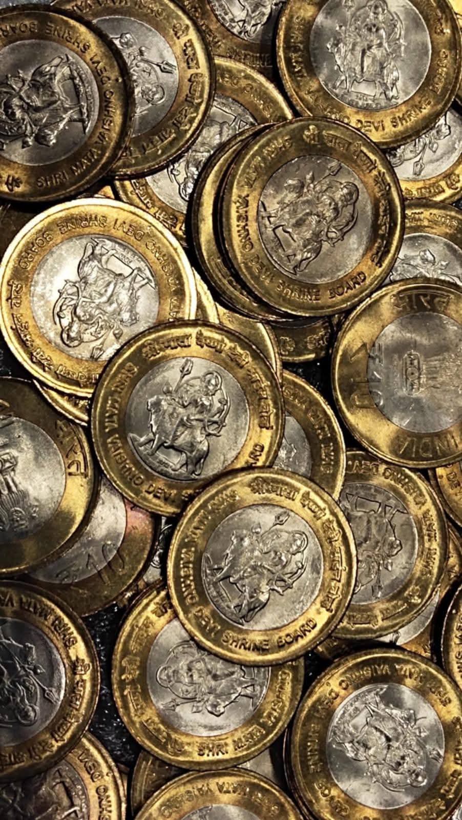 10 Rupees Commerative Coin Mata Vaishno Devi Gem BUNC qty 20  PC's extremely rare - Collection Bazzar