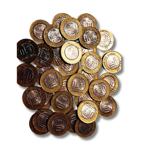 ₹10 Cross Coin India 2007 Noida Mint Lot of 50 Pieces XF+++ Condition