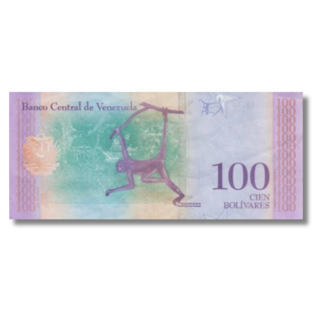 100 Cien Bolivares Venezuela unc condition - Collection Bazzar
