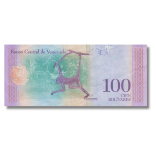 100 Cien Bolivares Venezuela unc condition - Collection Bazzar