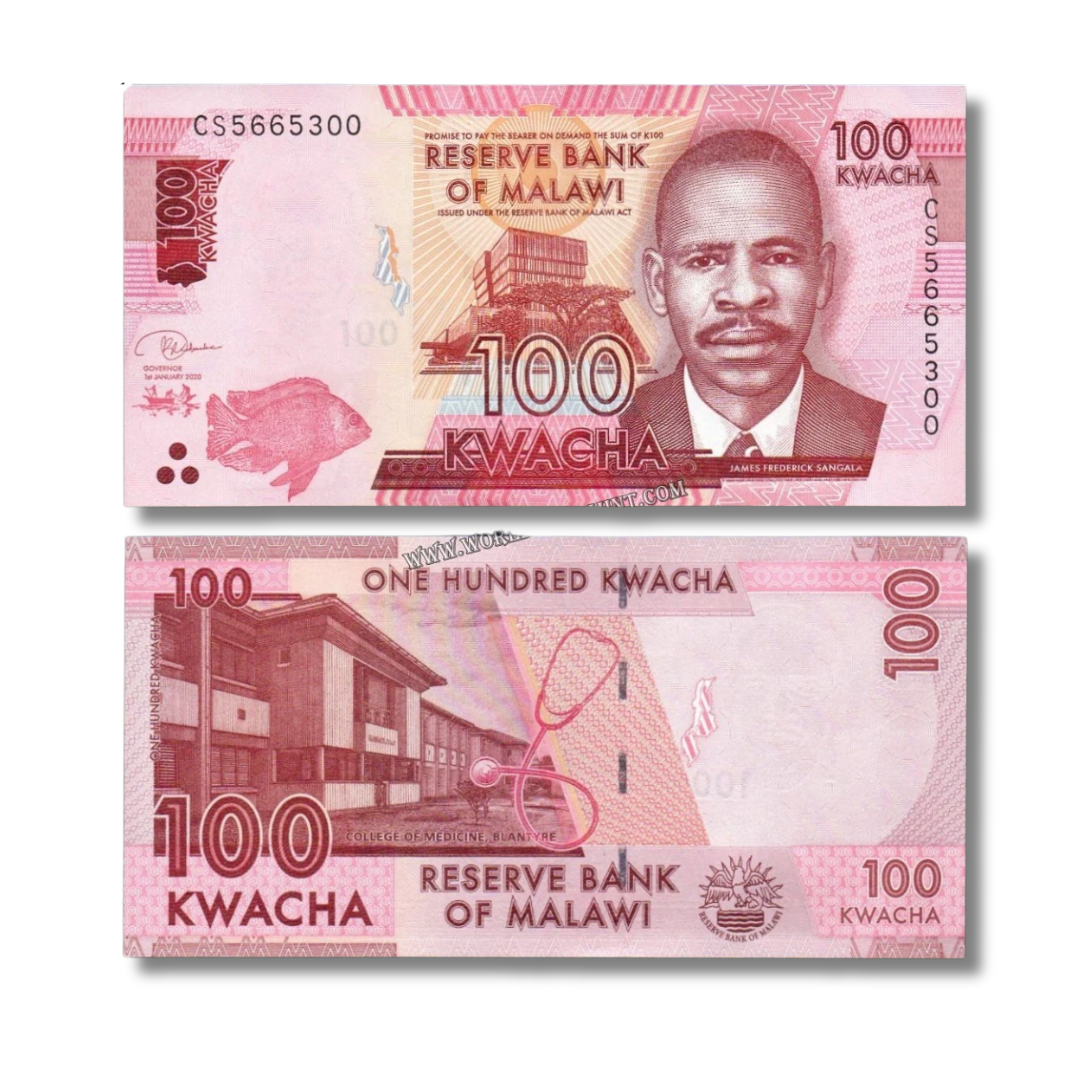 100 kwacha Malawi unc condition - Collection Bazzar