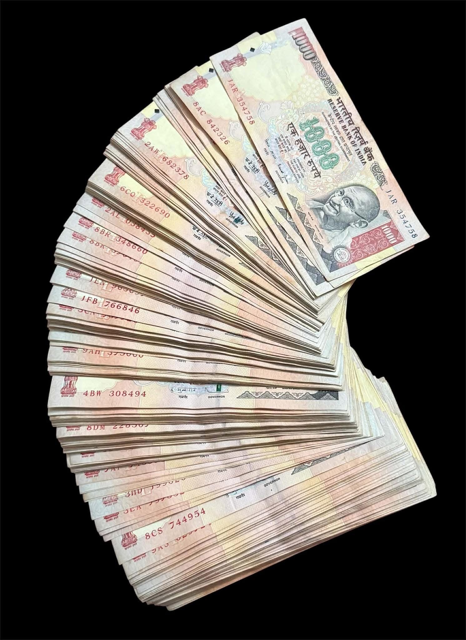 1000 WITHOUT PEN MARKS AUNC TYPES
10 pis  lot - Collection Bazzar