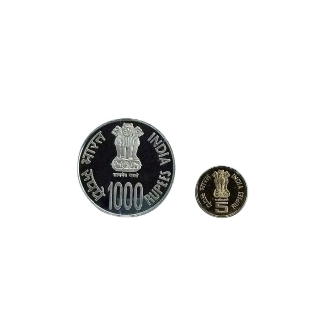 1000 Years of Brihadeshwar Temple Commemorative Coin | Proof Set | UNC Condition | 