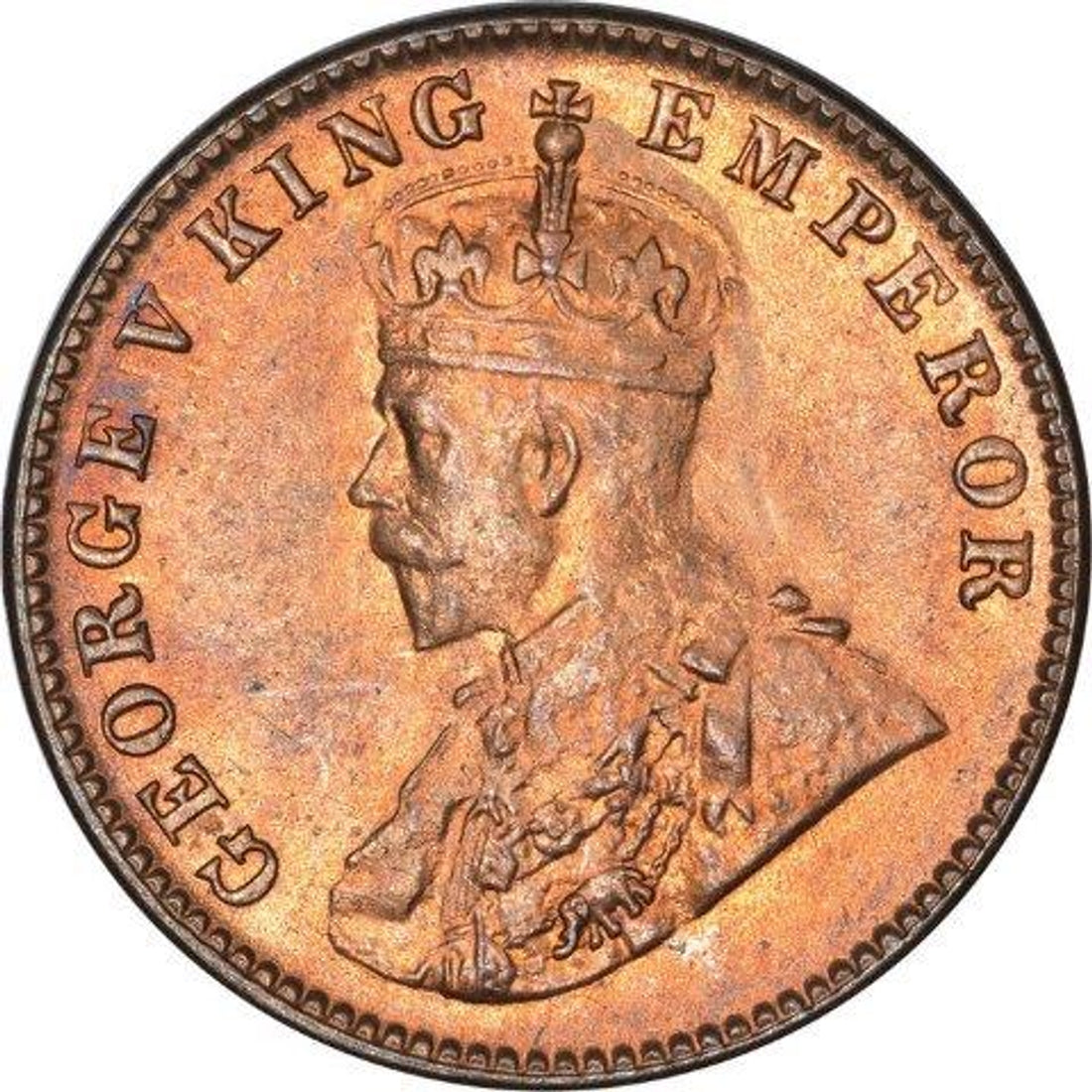 One Quarter Anna 1928 George V King Given Different Good Condition