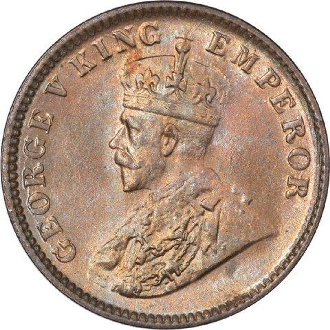 One Quarter Anna 1934 George V King Given Different Good Condition