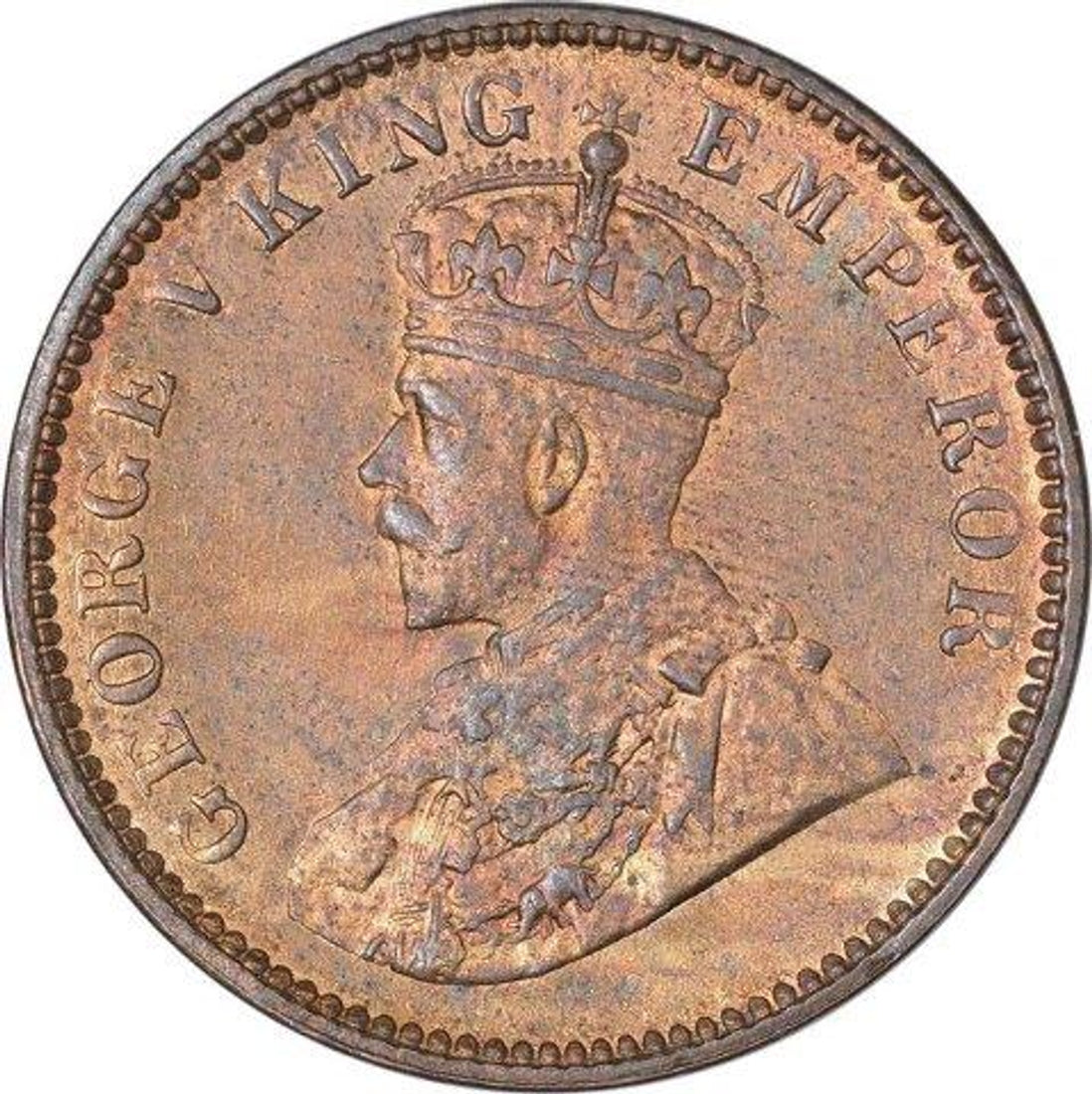 One Quarter Anna 1919 George V King Given Different Good Condition
