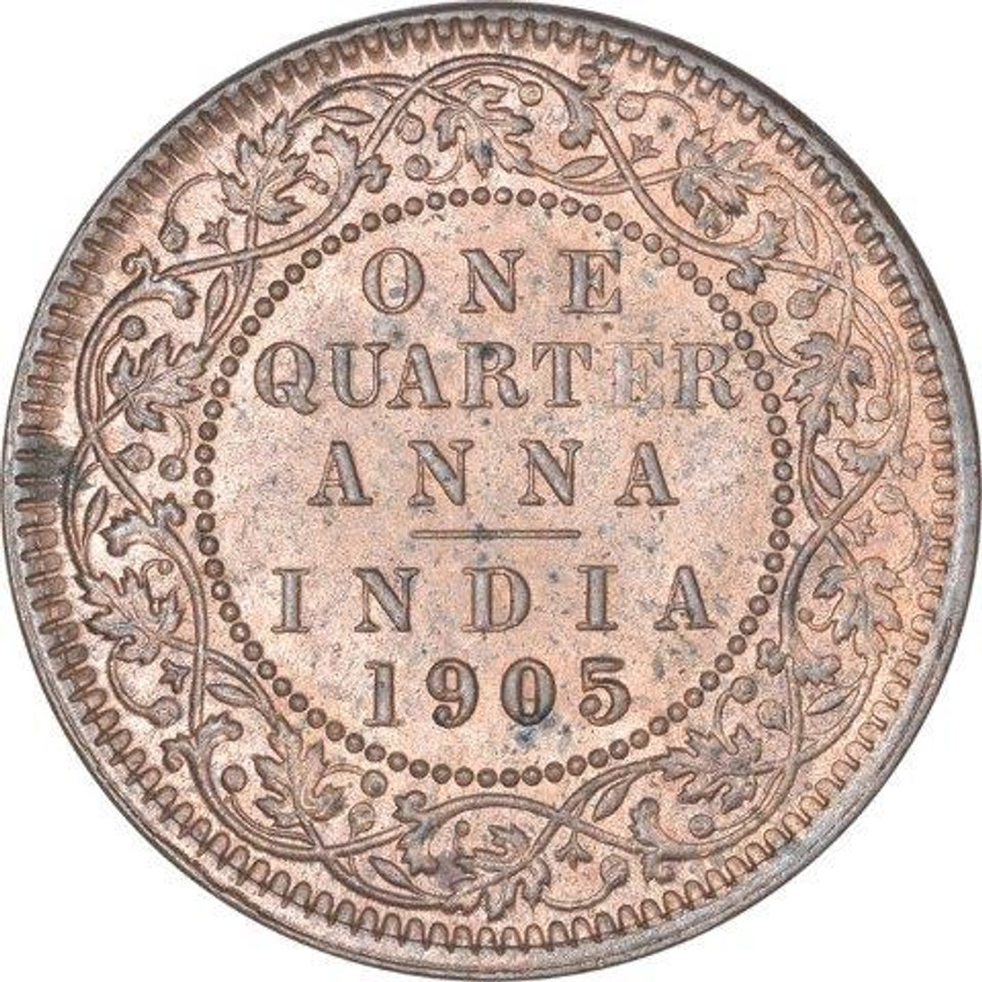 One Quarter Anna 1905 Edward VII King Given Different Good Condition