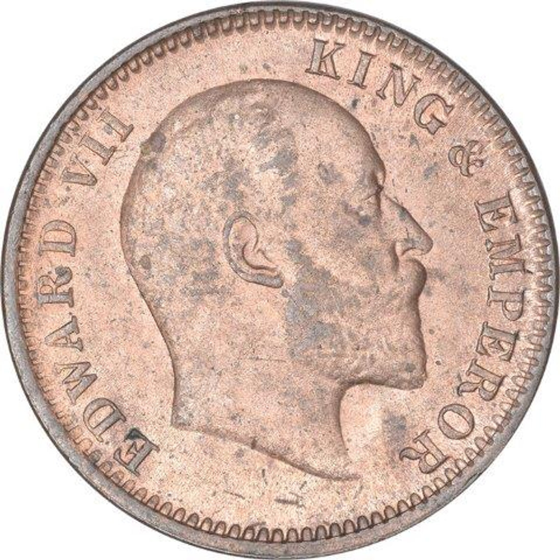 One Quarter Anna 1905 Edward VII King Given Different Good Condition