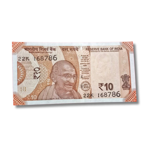 ₹10 Fancy Note – Double 786786 Holy Bismillah Number | 22K Prefix | UNC