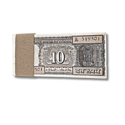 ₹10 Old Black Boat Full Packet – U39 Prefix 549501 + Rare 549549 Note