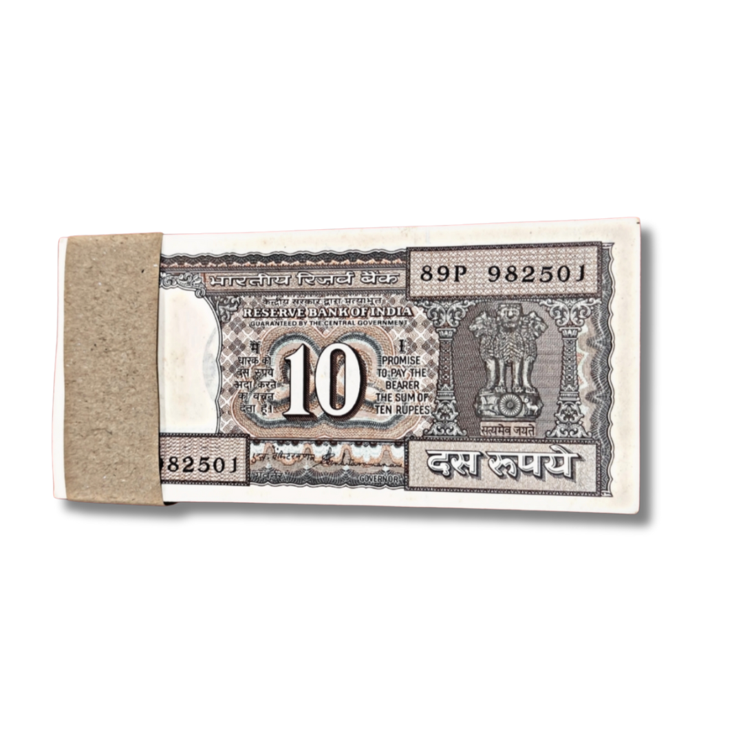 ₹10 Old Black Boat Note Packet | Includes 541 Sai Baba Fancy Number