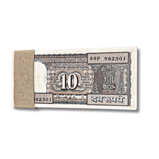 ₹10 Old Black Boat Note Packet | Includes 541 Sai Baba Fancy Number