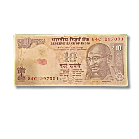 ₹10 Old Full Packet – Prefix 84C Serial 297001 | Governor D. Subbarao | 100 Notes UNC